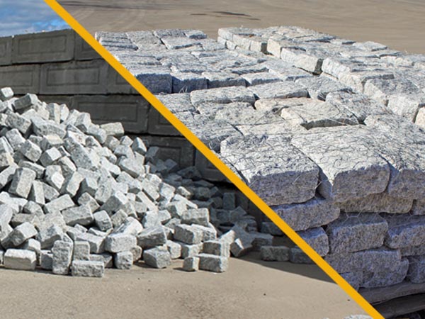 Belgian Block pile pallet gallery